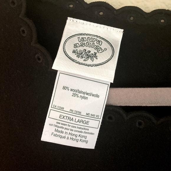 ‘90s Vintage Laura Ashley Wool Blend Dress - Picture 7 of 7